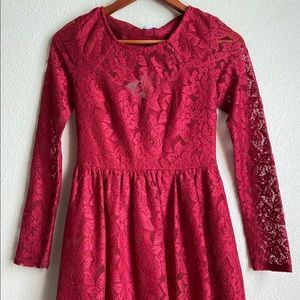 Red Lace Dress